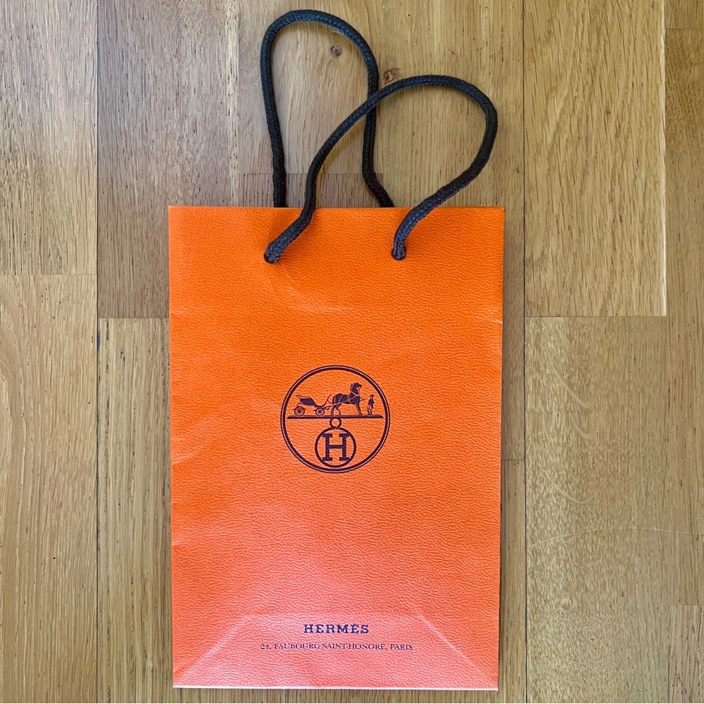 Genuine HERMES Mini Shopper Shopping Bag and Ribbon